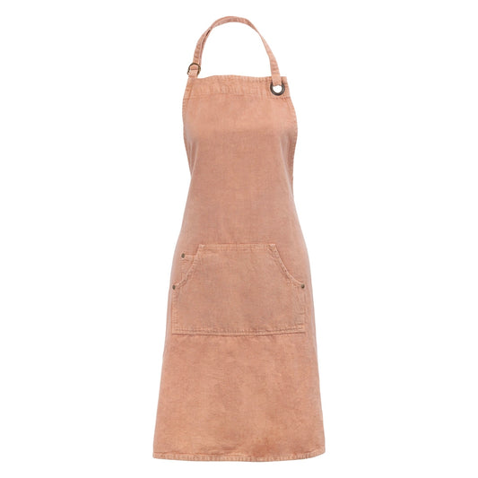 Apron Full Length - Dusty Pink Stonewashed
