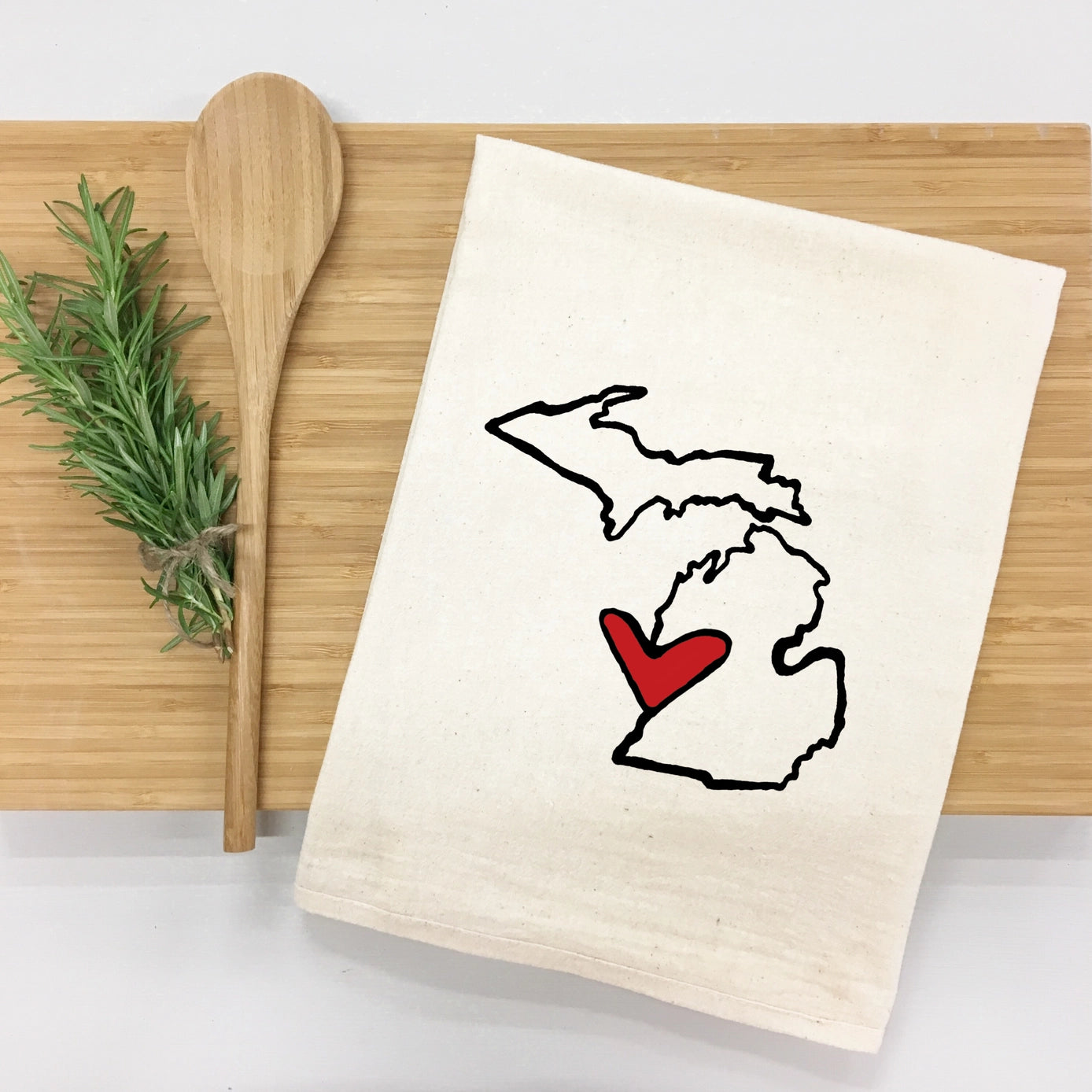 Kitchen Tea Towel - State of Michigan