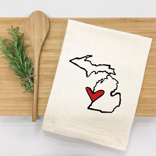 Kitchen Tea Towel - State of Michigan