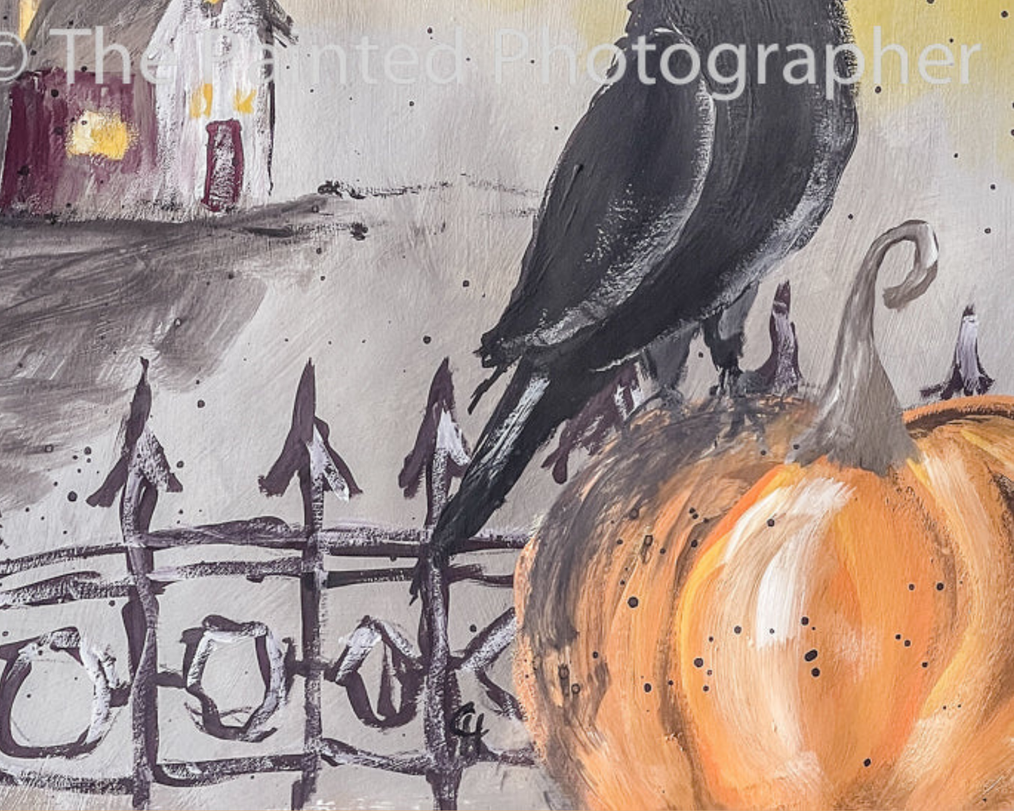 Spooky Night Crow Rice Paper Decoupage (8.5x11.7)