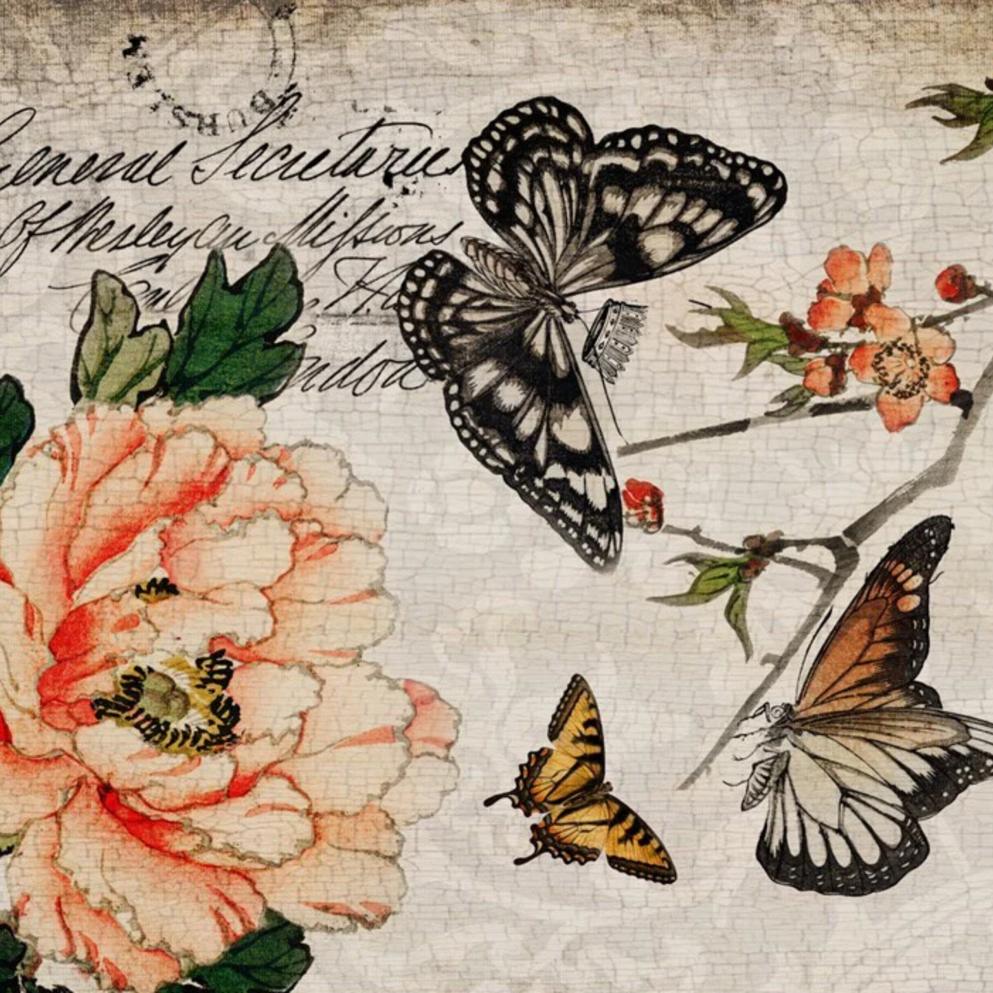 Butterfly Floral by Roycycled Treasures