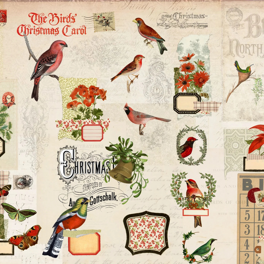 Christmas Flock Masterboard by Roycycled Treasures