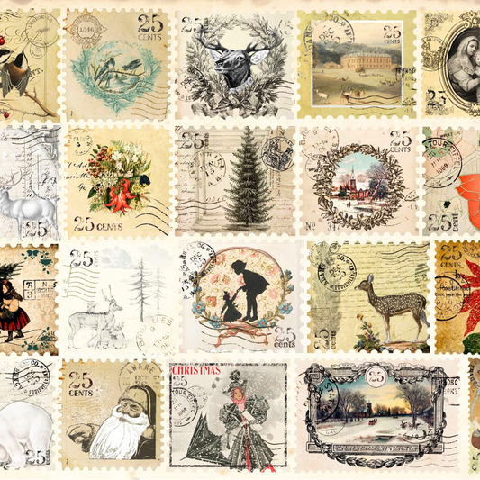 Christmas Postage by Roycycled Treasures