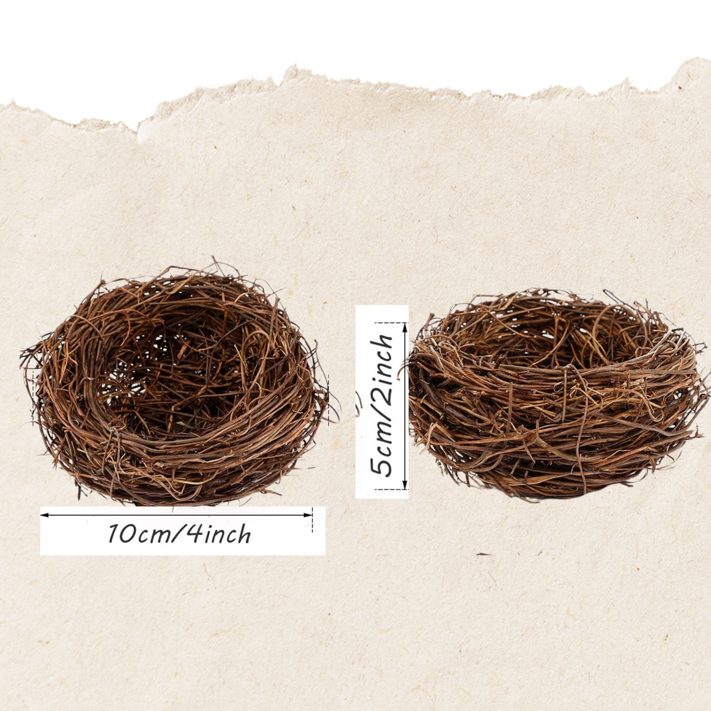 Artificial Bird's Nest - Set of 4