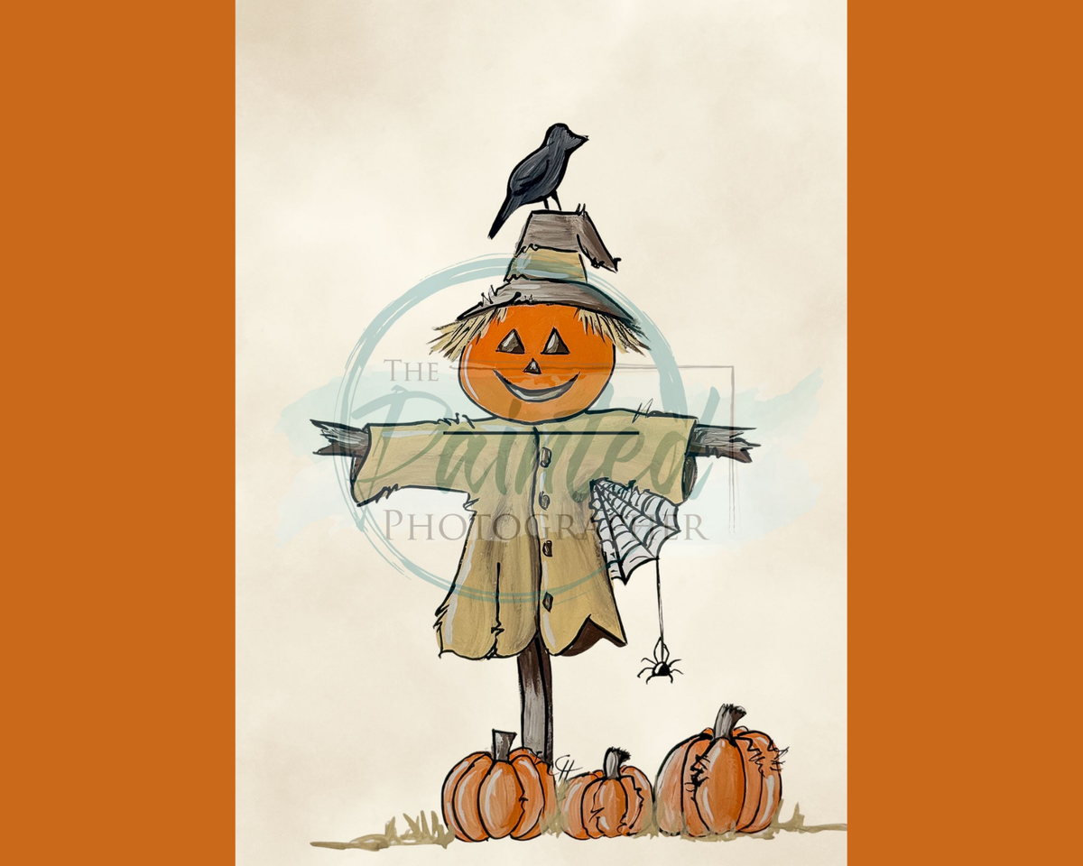 Pumpkin Scarecrow – Fall & Halloween Rice Paper Decoupage