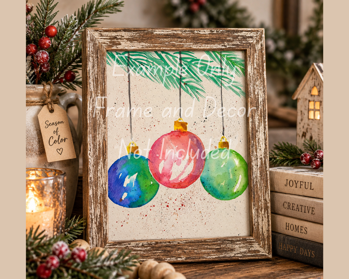 Hand-Painted Seasons of Color Rice Decoupage Paper