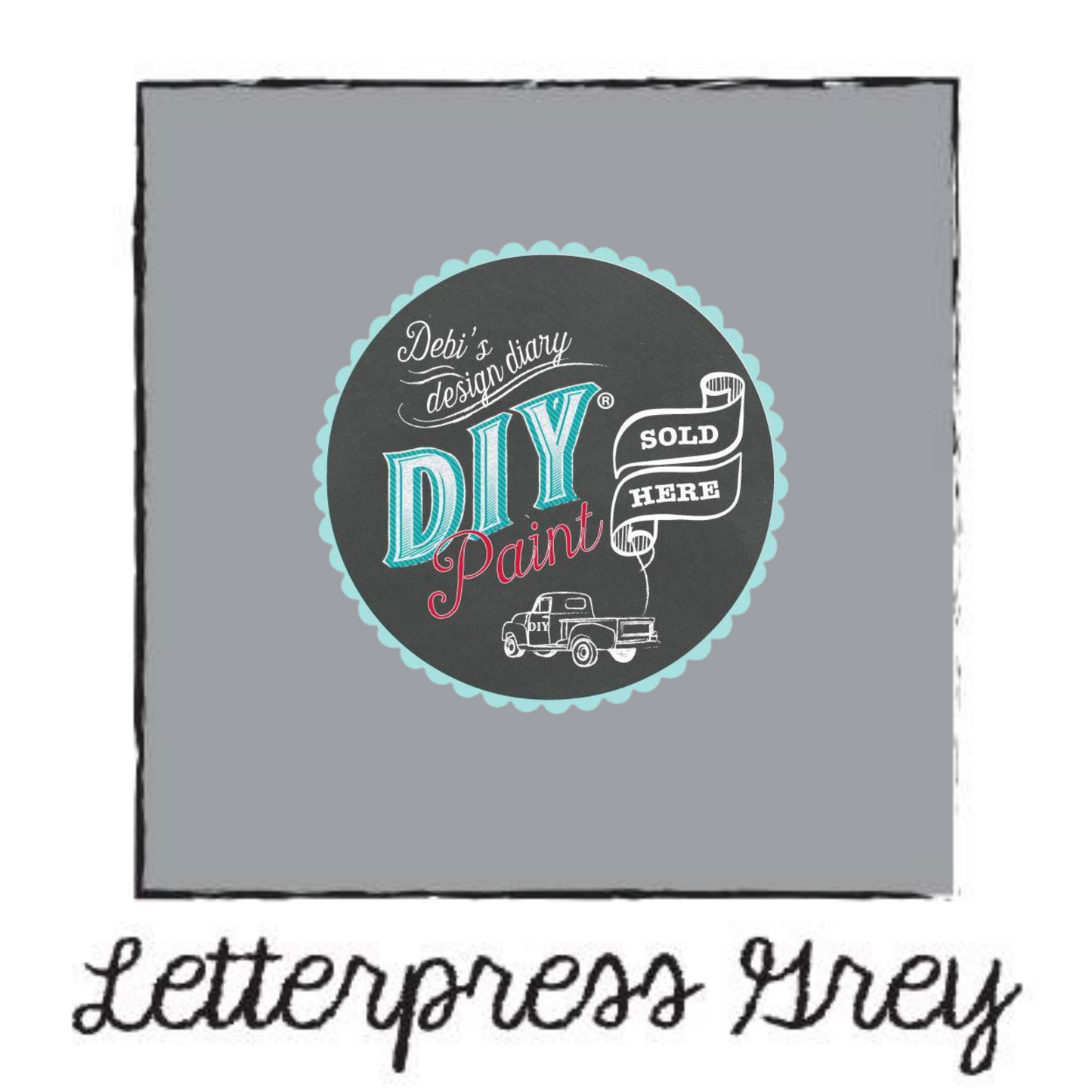 Letterpress Grey - DIY Paint